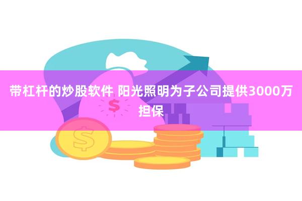 带杠杆的炒股软件 阳光照明为子公司提供3000万担保